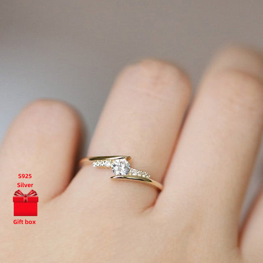 925 Silver Ring, Round Ring, Small And Exquisite. Ladies' Rings, Fashionable Classic Rings, Gift Jewelry Boxes, Graduation Gift, Birthday Gift. Valentine'S Day Gift. Travel Gift. Holiday Gifts. Business Gift